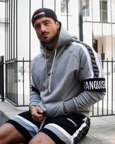 Fitness Sports Hooded Sweatshirt Basketball Running Training Jacket Loose Cotton Casual Versatile Muscular Mens Top