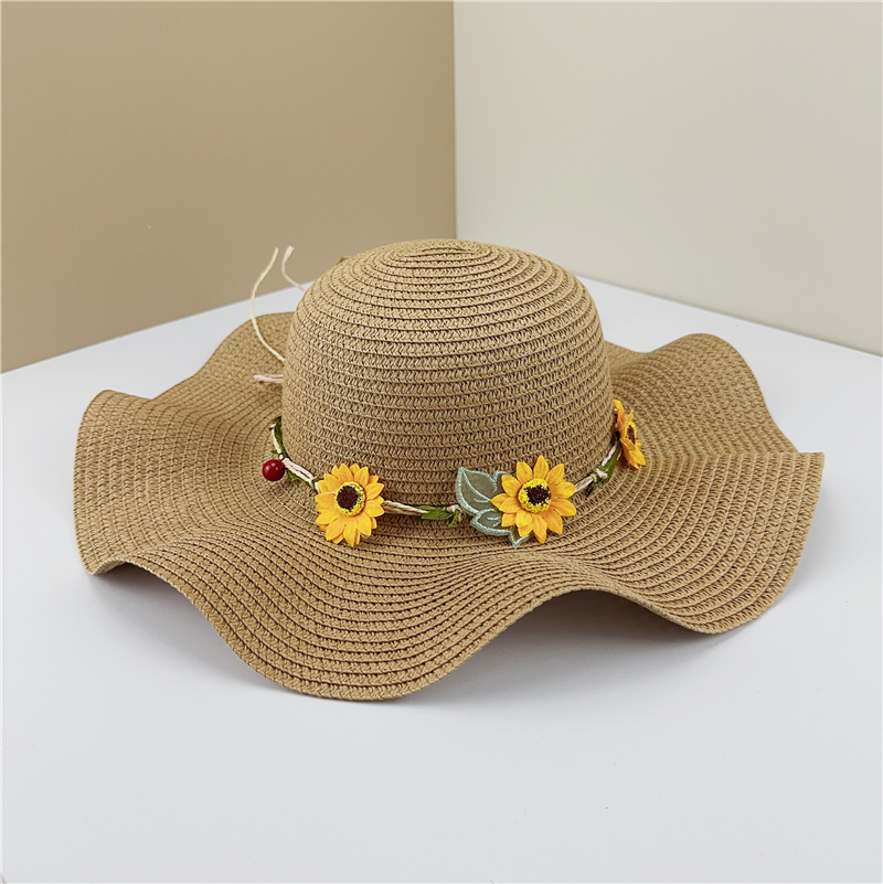 Women's Vacation Floral Big Eaves Sun Hat display picture 2