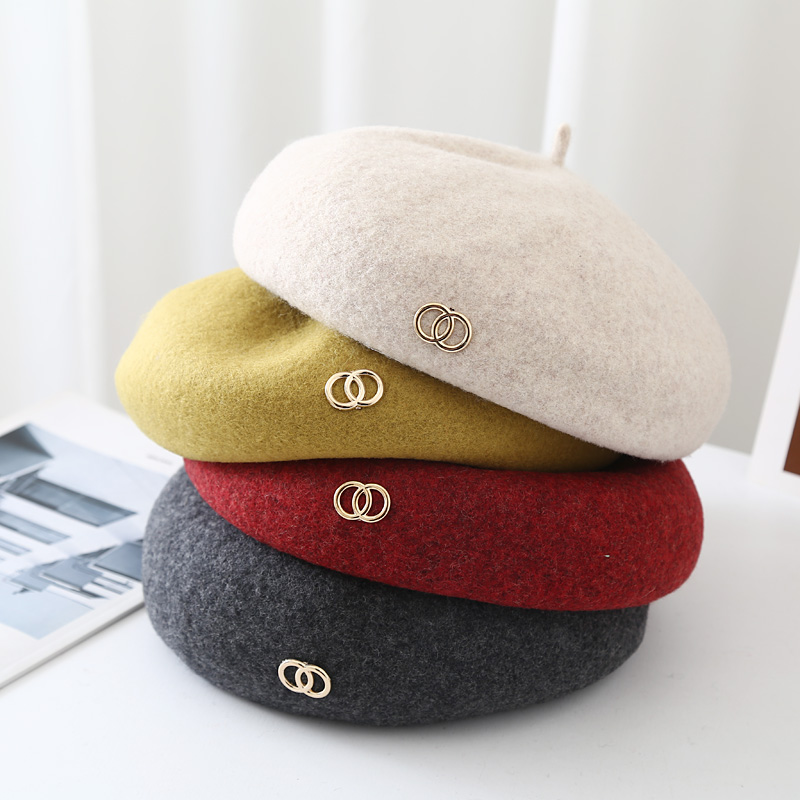 Women's Casual Solid Color Eaveless Beret Hat display picture 4