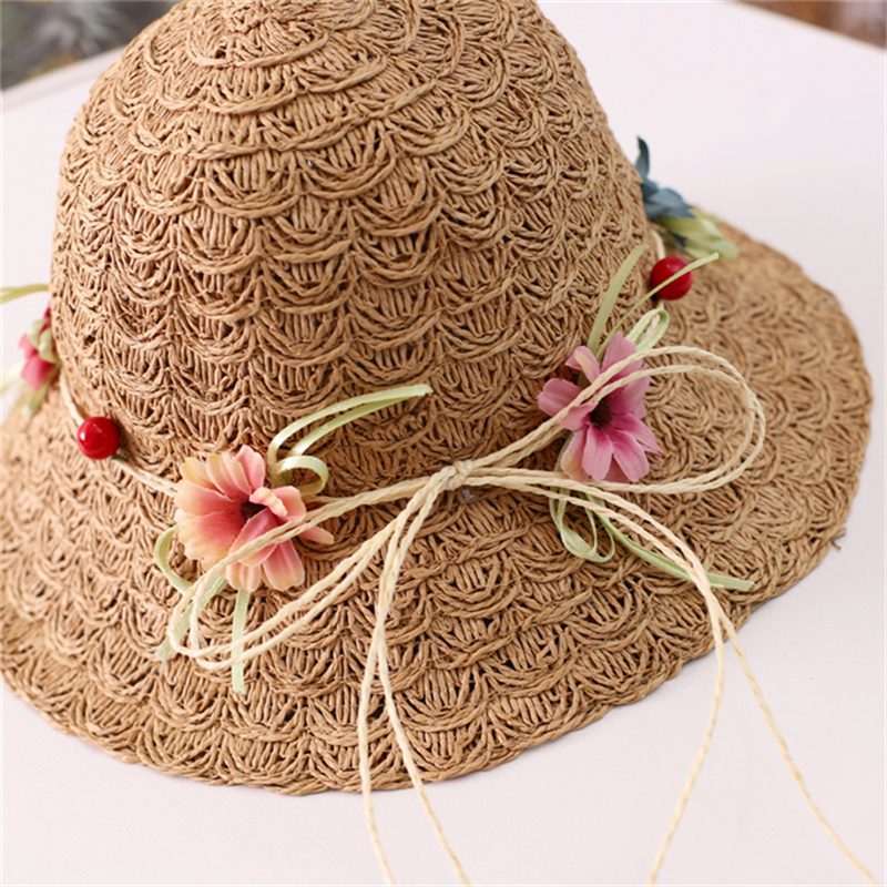 Femmes Pastorale Fleur Froufrous Chapeau Seau display picture 8