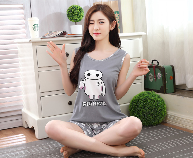 Pyjama pour femme en Coton à sling - Ref 2997620 Image 72