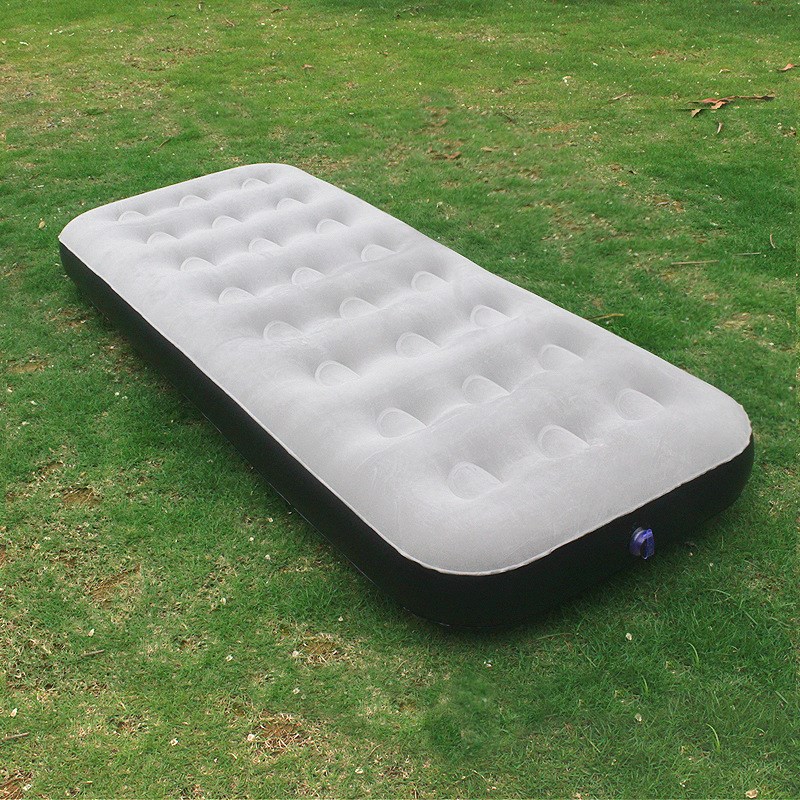 Inflatable cot single folding bed inflatable foldable air cushion bed lazy double padded travel inflatable portable