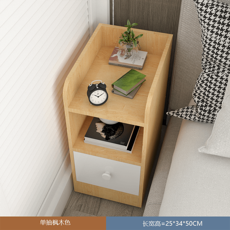Bed Head Cabinet Narrow Section 30 cm 20cm Wide Containing Cabinet Bedside Clip Slit Strip Cabinet Small Size Disposal Cabinet Mini New