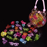 Trẻ em Đồ chơi đá quý acrylic Crystal Diamond Ruby Đồ chơi trẻ em Tự làm đính cườm Đá quý ma thuật - Handmade / Creative DIY đồ chơi nấu ăn