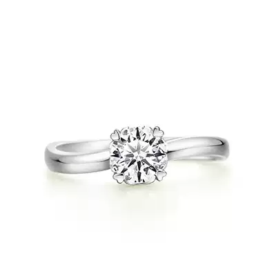 Four-claw Moissanite ring 18K white gold Moissanite ring Wedding marriage proposal can be set 950 platinum