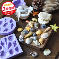Turn sugar silicone mold dry Pace shape conch mermaid Shell Pearl seahorse Sea Star Ocean Theme