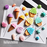 LULUSHINO fondant silicone khuôn kem mùa hè kem ốc quế protein đường Madeleine mô hình - Tự làm khuôn nướng khuôn làm kẹo dẻo