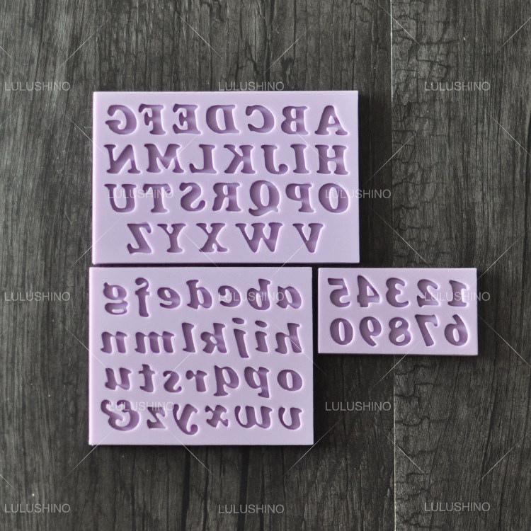 Custom made-in-sugar silicone mold dry Pesce mold 26 English letter case digital full-set-Taobao