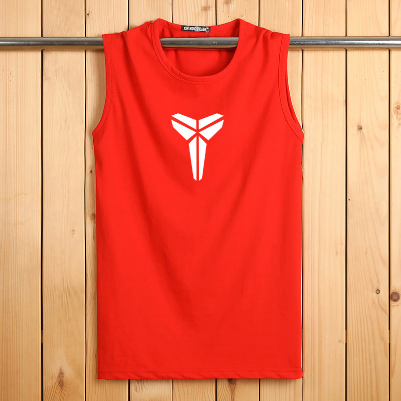 Thể thao vest nam không tay t-shirt cotton breathable cơ sở tập thể dục bóng rổ rộng vai mùa hè thanh niên lỏng lẻo áo vest nam tuổi 50