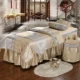 Cao cấp massage bông denim bedspread vẻ đẹp massage therapy châu Âu với bộ đồ giường bông đơn giản và có thể được tùy chỉnh - Trang bị tấm ga trải giường spa đẹp