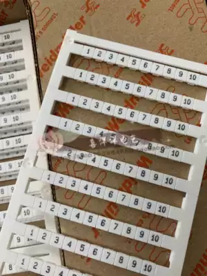 Weidmiller terminal block mark number DEK5 5 5 5 6 5 8 1-10 marking strips of digital number printing