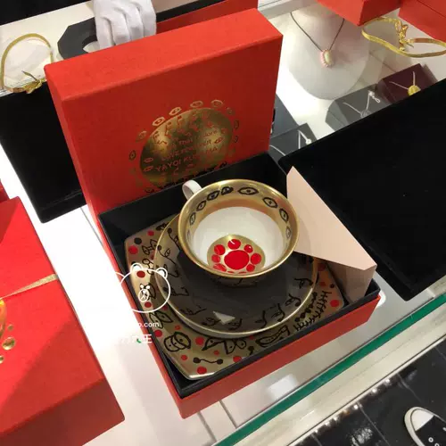 Японская подлинная покупка kusama yayoi kusama Japan Limited Limited Tea Set Teapot японцы