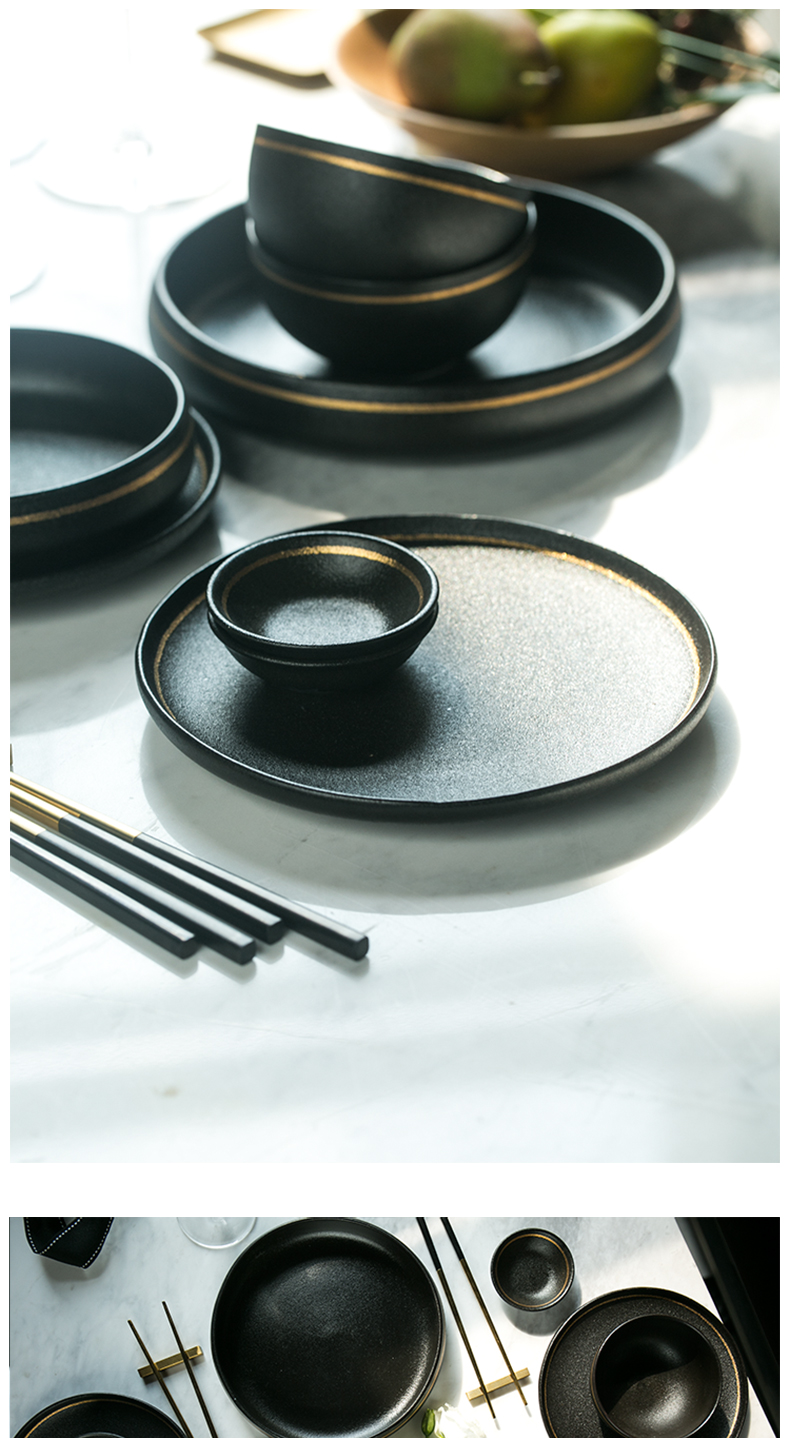 And global up phnom penh dish suit creative ceramic tableware home dinner dish dish dish dish Nordic cutlery sets