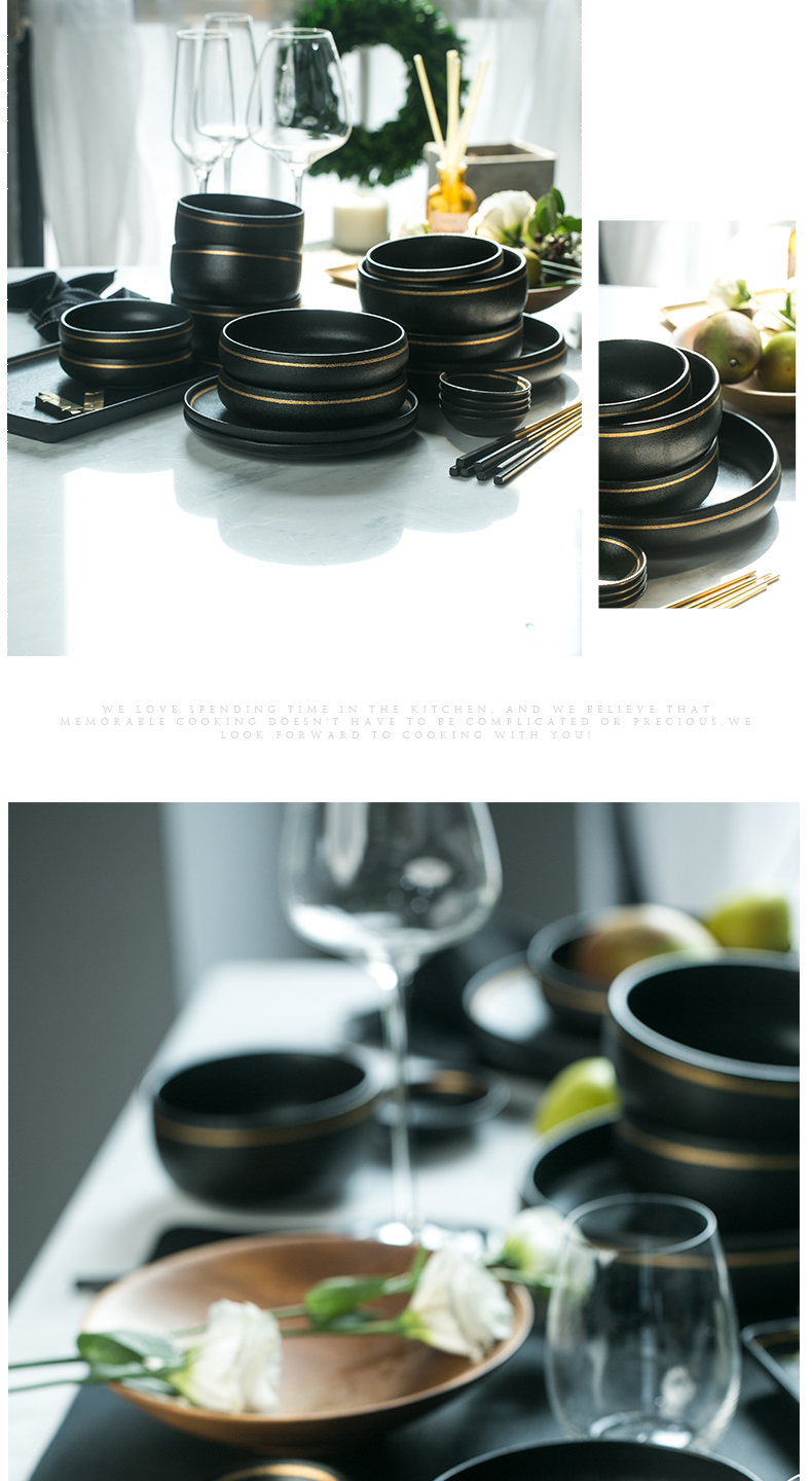 And global up phnom penh dish suit creative ceramic tableware home dinner dish dish dish dish Nordic cutlery sets