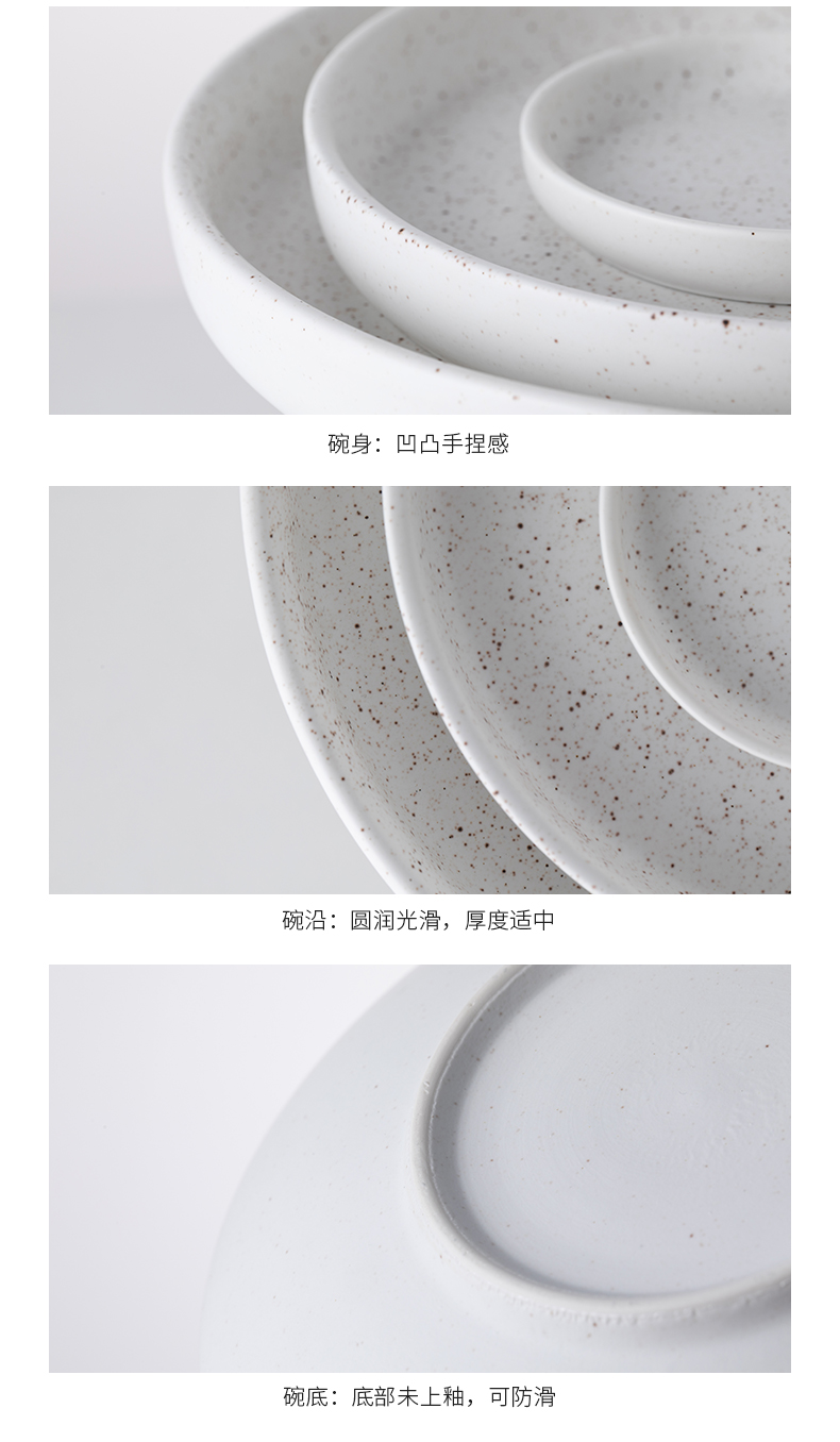 And ling series tableware suit ceramic dish dish dish household jobs bowl of fruit bowl dishes suit