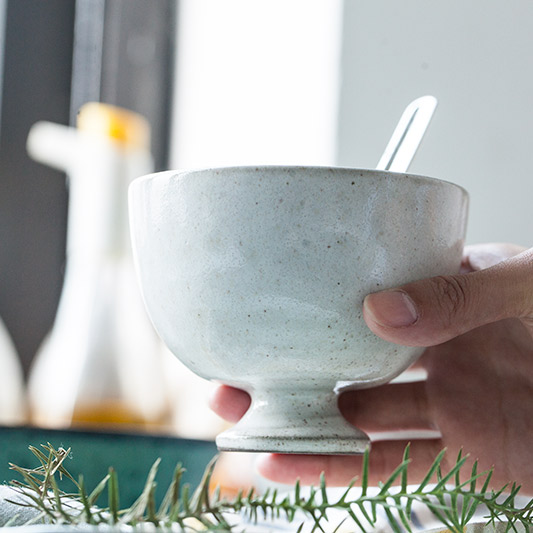 Restoring ancient ways and creative ceramic tableware bowls of rice bowls yogurt ice cream bowl bowl of salad bowl dessert bowl of tall bowl