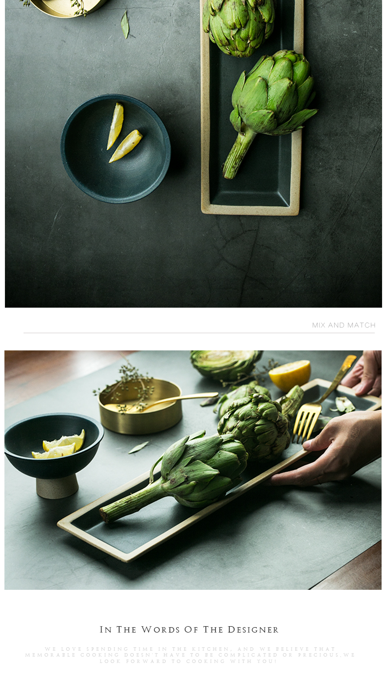 And creative ceramic jade kirin strip plate flat cake dessert plate food sushi plate tableware cold dishes