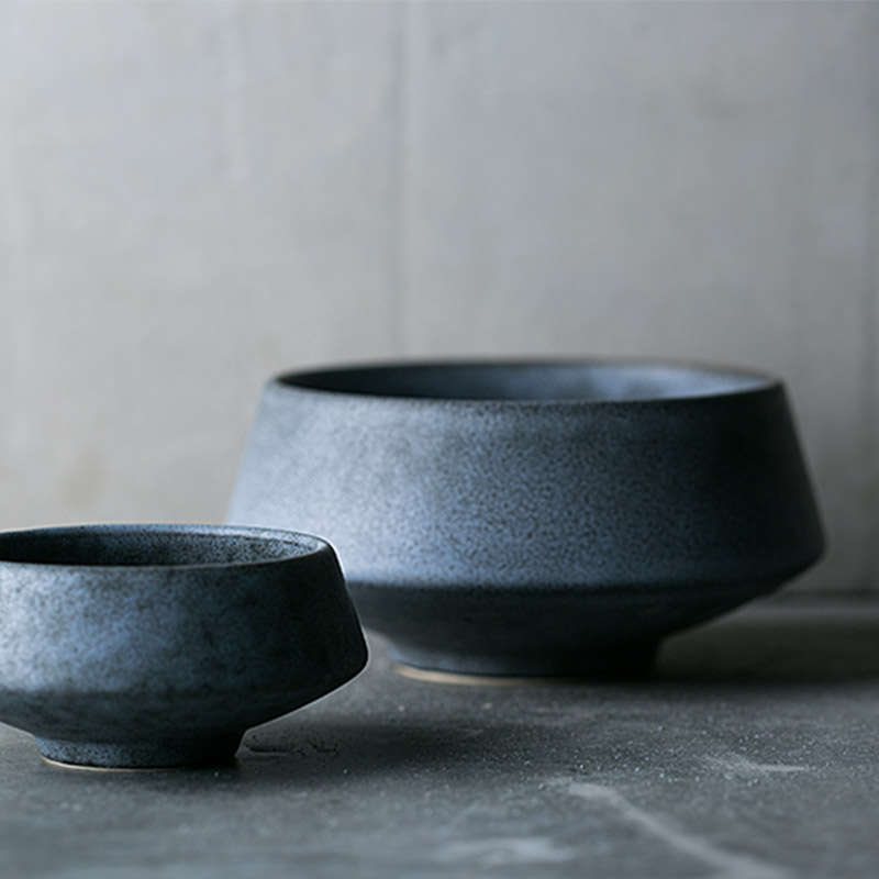 And GIN Europe type restoring ancient ways high creative ceramic bowl bowl dessert bowl of frosted glass salad bowl of soup bowl bowl