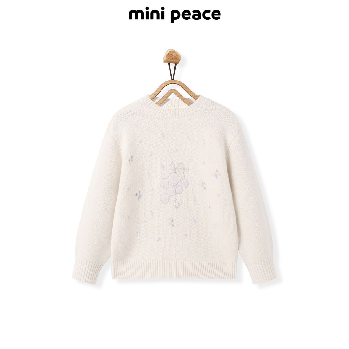 【カウンターと同じスタイル】【100%ウールセーター】MINIPEACE ピースバード 子供服 女の子 セーター ニットセーター 冬