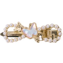 (Same style at counter) minipeace Peacebird childrens clothing girls knitted butterfly hair accessories baby exquisite hair clips