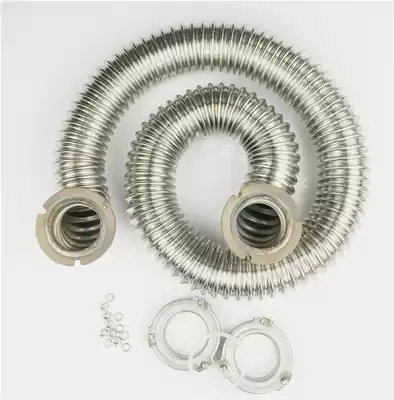 Clearance special noodle cooking stove bellows fire pipe steaming bag furnace Stainless steel heating round fire pipe steaming furnace accessories