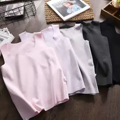 Children's incognito vest Autumn and winter clothing large virgin baby fever and warmth plus velvet boys bottoming belly protection small vest