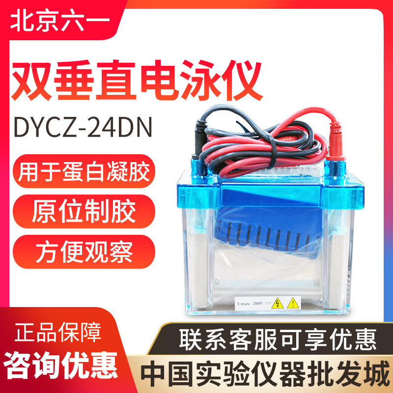 北京六一DYCZ-24DN蛋白凝胶迷你双垂直电泳仪实验室专用电泳槽