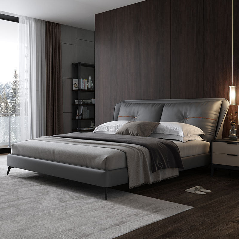 Italian Light Luxury Bed Master Bed Bed Ultra Bed Upper Bed & Breakfast