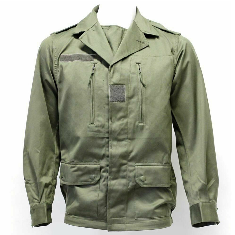 The French Foreign Corps of France issued four pockets - rare non - cottage sub - green battle coat