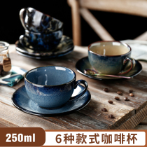 European style small luxury flower coffee cup saucer set ceramic cup simple home creative personality trend 250ml