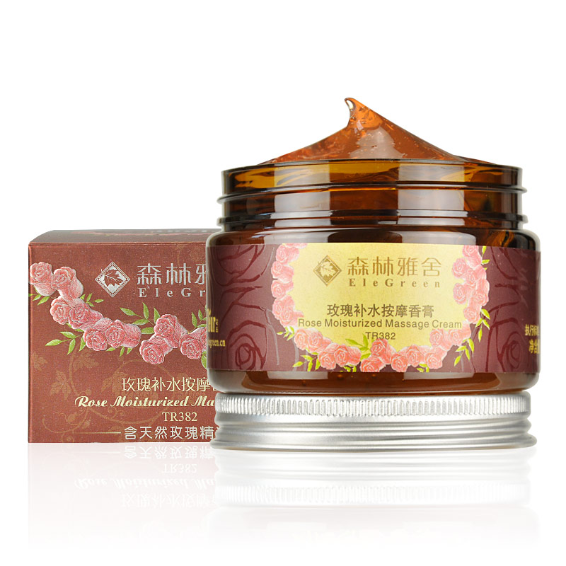 森林雅舍玫瑰补水按摩香膏136g正品推荐美白滋润嫩肤调理按摩香膏