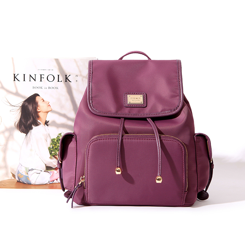 Qingge 2022 new fashion lightweight waterproof nylon Oxford fabric backpack travel backpack female student bag