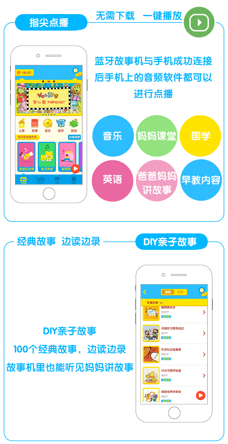 Youbi cha mẹ và con gấu bốn thế hệ máy giáo dục sớm tốt hơn em bé Máy câu chuyện Bluetooth Đồ chơi thông minh cho trẻ em 0-3 tuổi 6 tuổi robot thông minh
