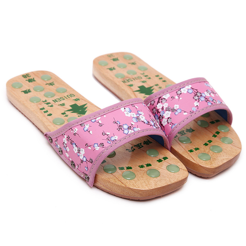 Wooden Massage Clogs Made of Gui Sen Jade, Suitable for Men and Women, Couple Shoes, Women's Slippers, Summer Wooden Shoes, Cos, Multiple Colors