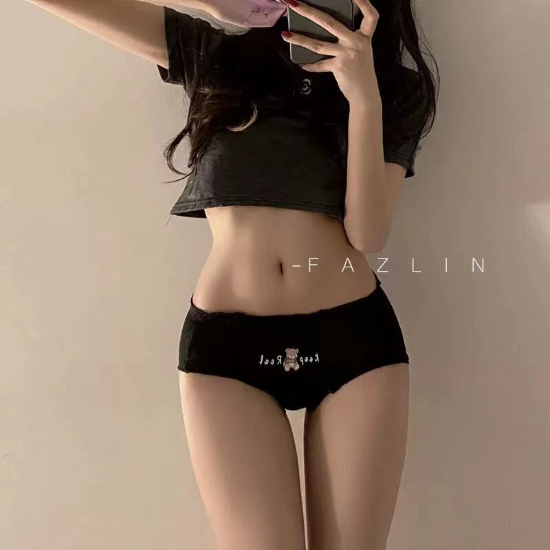 Day Department Summer thin section Ice Silk Breathable Triangle Shorts Low Waist Cute Cubs Hip Girl Pants Students