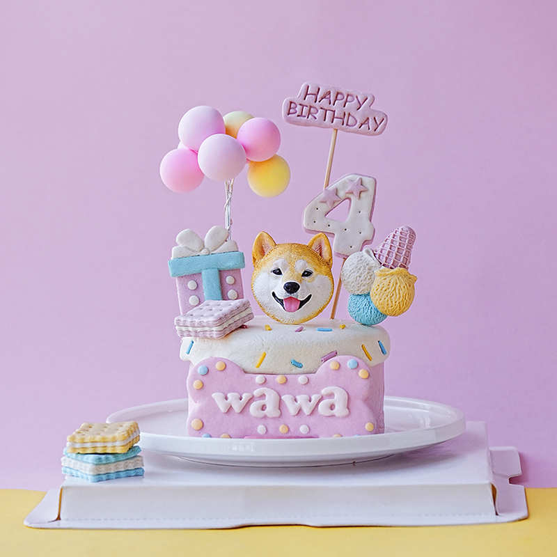 [Pure Meat Pet Cake] Dog and Cat Birthday Cake Bichon Teddy Shiba Inu Beijing Citywide  