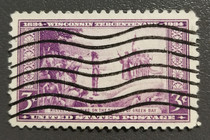 1934 Wisconsin Indian 1 sold in full engraving plate with different stamp positions