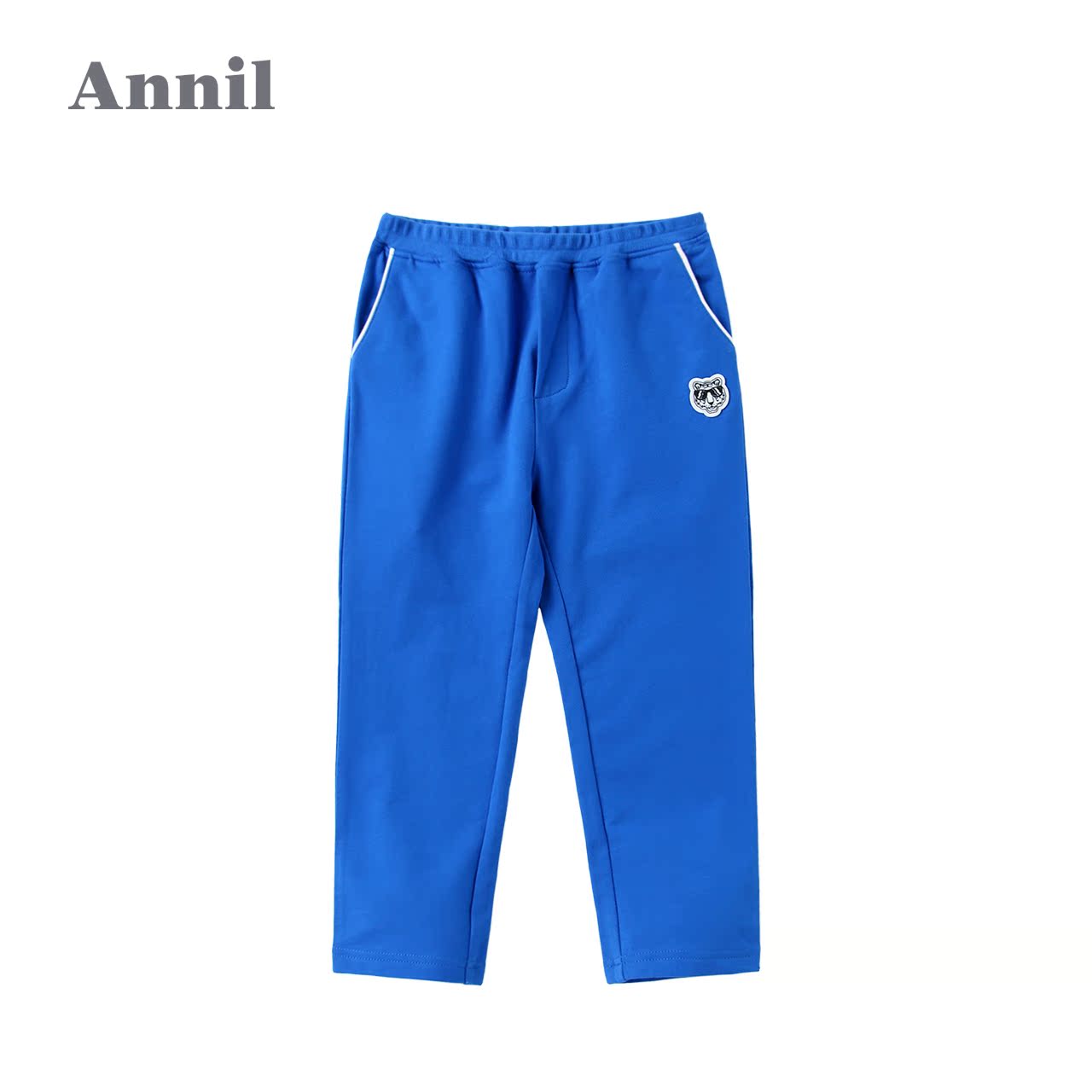 Annai trẻ em mặc bé trai dệt kim loose-fitting quần đơn thể thao mùa xuân quần thun mỏng thường thở thoải mái.