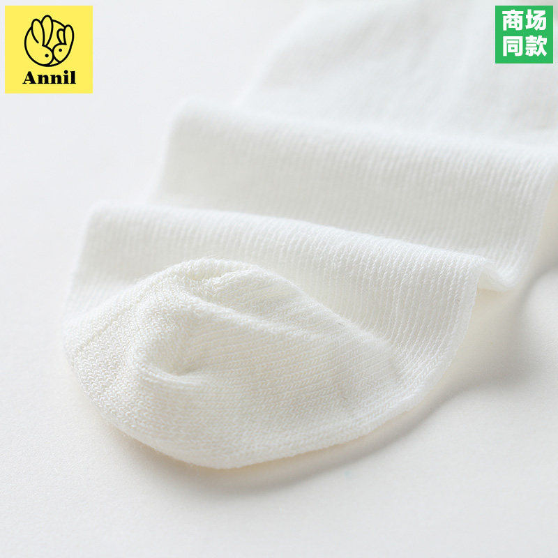 Quần áo trẻ em nữ An Nai vớ ren ngắn 2019 xuân hè mới vớ cotton thoáng khí - Vớ tất trẻ em cao cổ