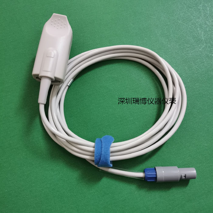 和兴重典ZD120B 120C 120D氧饱夹连接线 单槽六针 心电监护仪配件