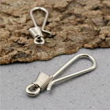 Медный брелок ручной работы, ремень, креативная латунная пряжка для ключей с застежкой