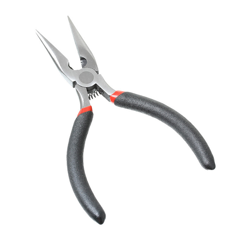 DIY handmade jewelry material production tools Pointed mouth pliers toothless with metal C-ring use flat mouth hot selling pliers