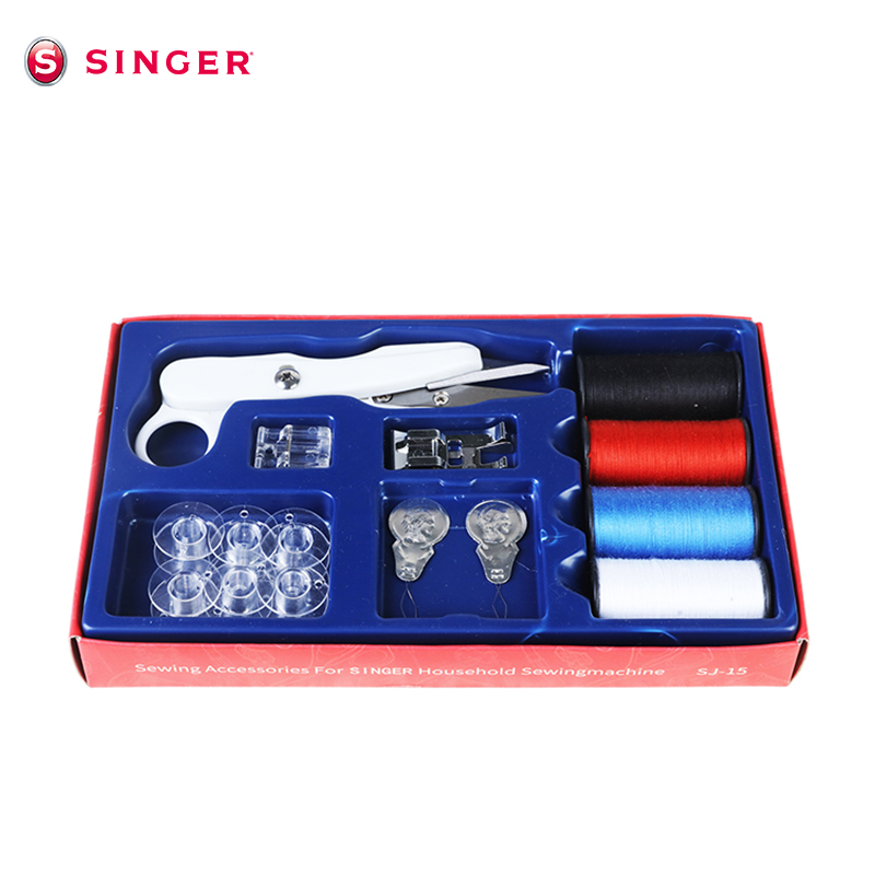 Shengjia sewing machine Household tool set Accessories Gift box Sewing thread Presser foot bobbin Scissors Needle piercing device