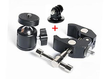 GoPro hero5 4 3 photography camera accessories metal large crab clamp gimbal shift head