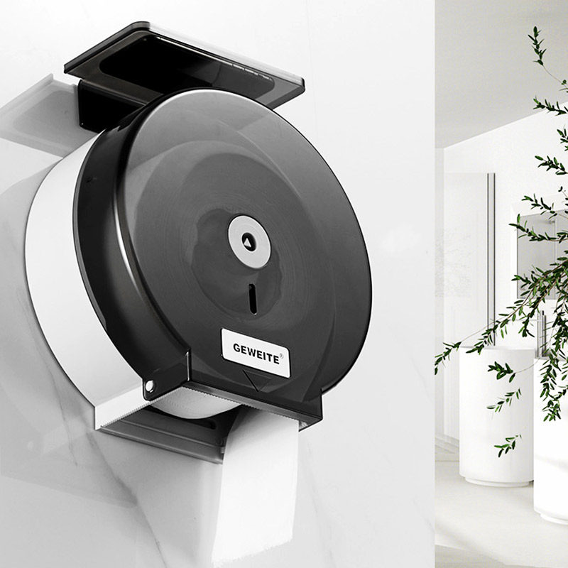 Large roll paper box Commercial public toilet large round waterproof roll paper holder Toilet paper box Bathroom treasure tissue box