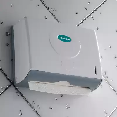 Hotel toilet toilet paper box Toilet paper towel rack punch-free wall-mounted powder room kitchen plastic toilet paper box
