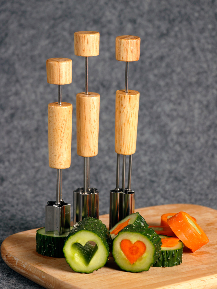 Fruit and vegetable flower core extractor Radish cut flower knife Pastry embossing kitchen creative gadgets Fruit cut flower mold