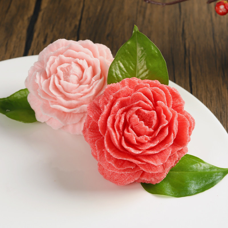 Zhenghui salt carving mold sugar art mold chef salt mold ice mold chocolate agar carving salt carved peony flower