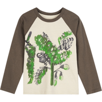 New Jiangnan Buyi childrens clothing round neck printed long-sleeved T-shirt 24 spring for boys and girls 1O2110190jnbybyjnby