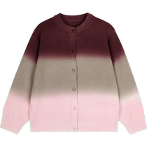 Mian Wool] Jiangnan cloth clothing childrens clothing autumn gradient knit jacket jacket boys and children JNBYBYJNBY